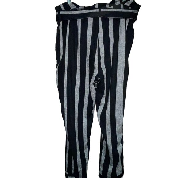 NEW! Who What Wear Linen Rayon Blend Paperbag Waist Pants Women's Size 12 - Picture 6 of 9